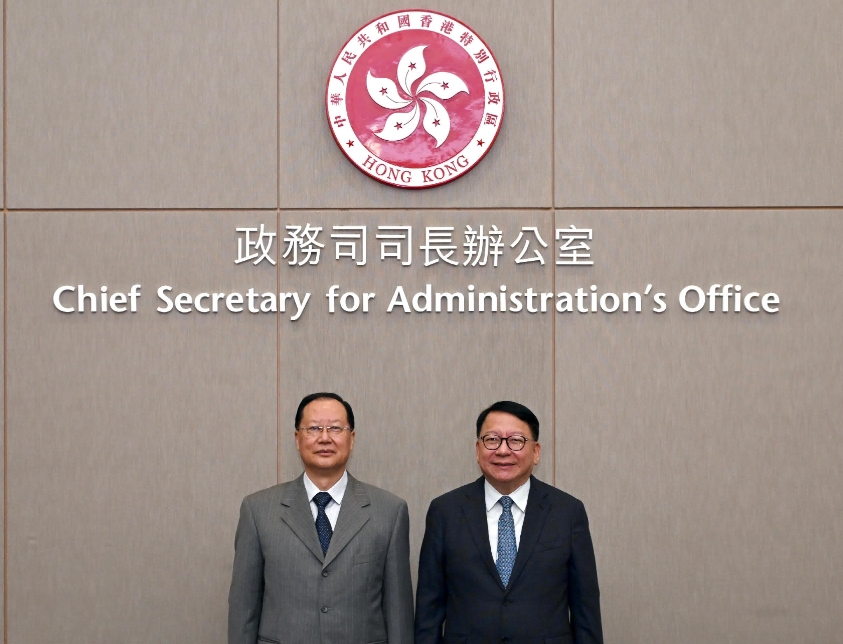 陳國基與湖南省省長會面 